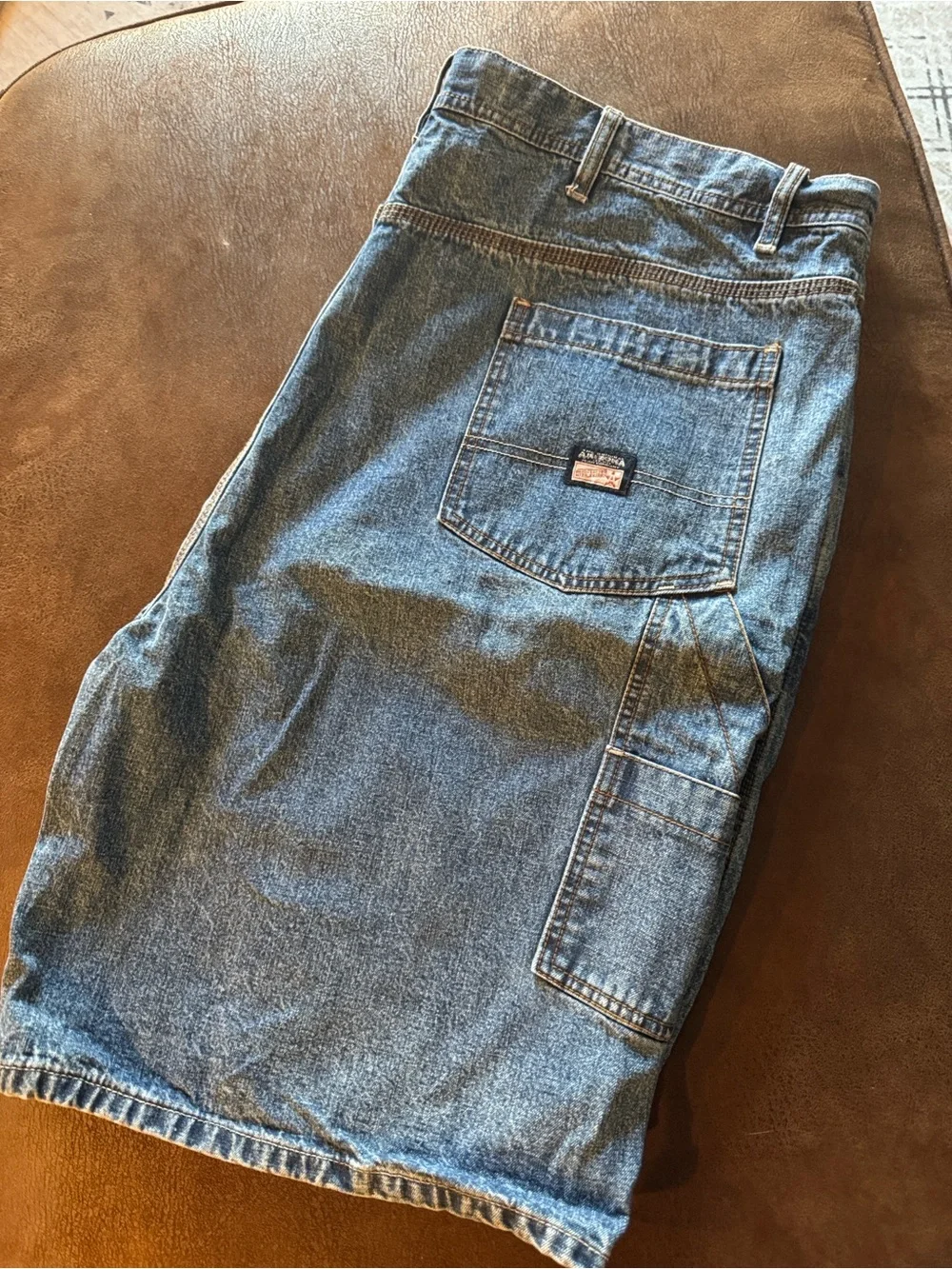 Men's Arizona Denim Carpenter Shorts in Blue Waist 48-Like New!